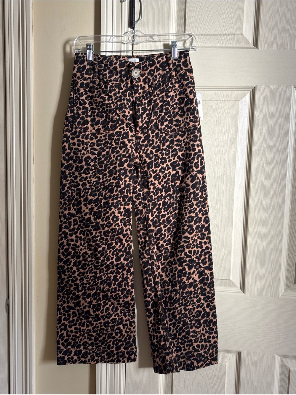 Anthropologie leopard print pants